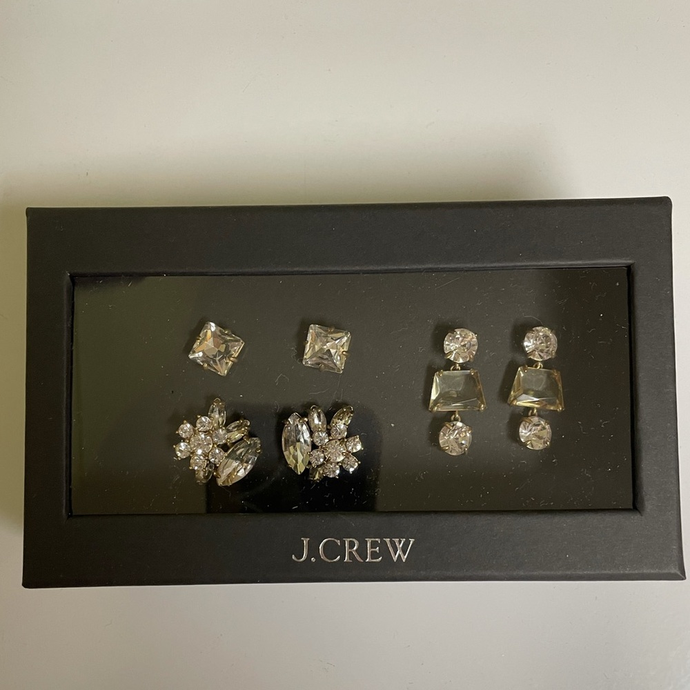 JCrew Boxed Earring gift set